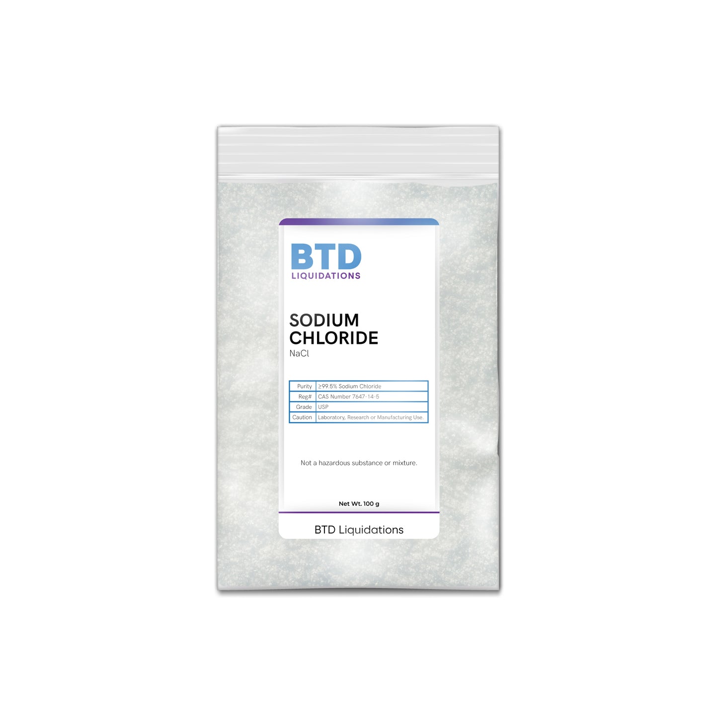 Sodium chloride 99.5% Pure USP Grade