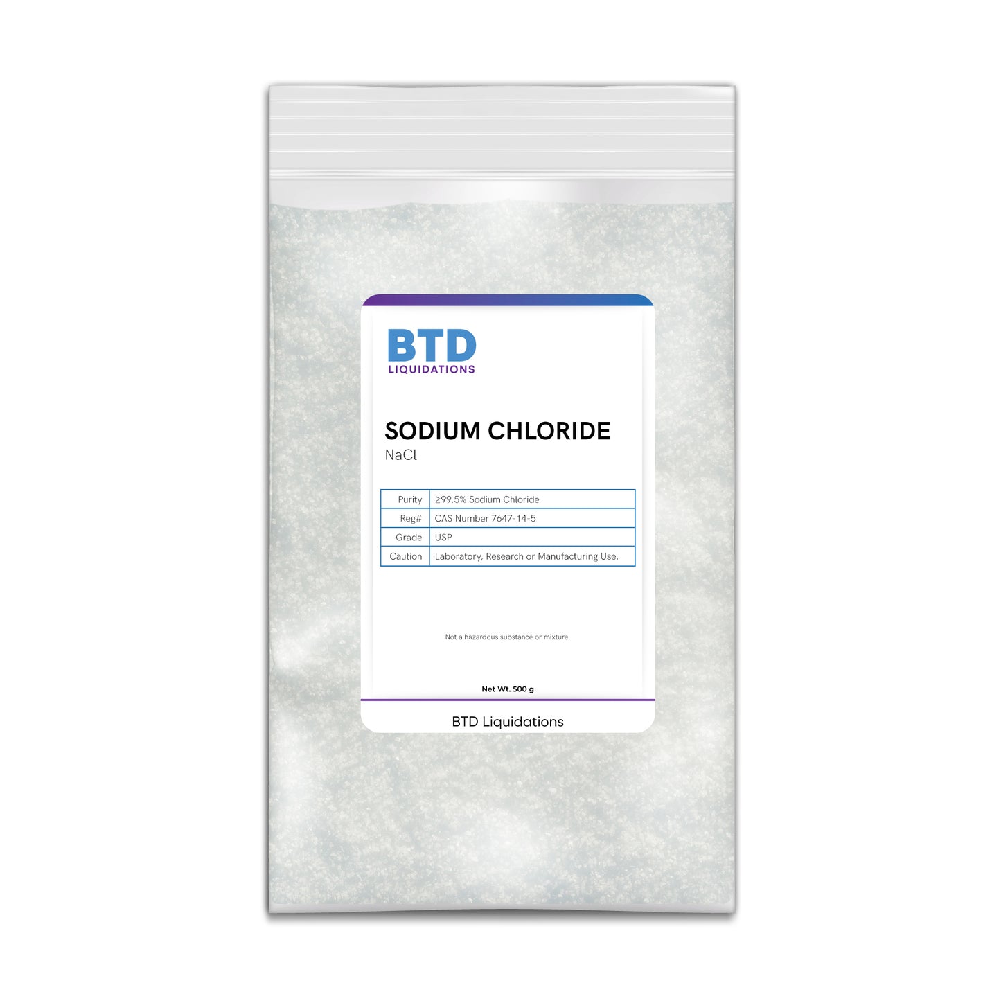 Sodium chloride 99.5% Pure USP Grade