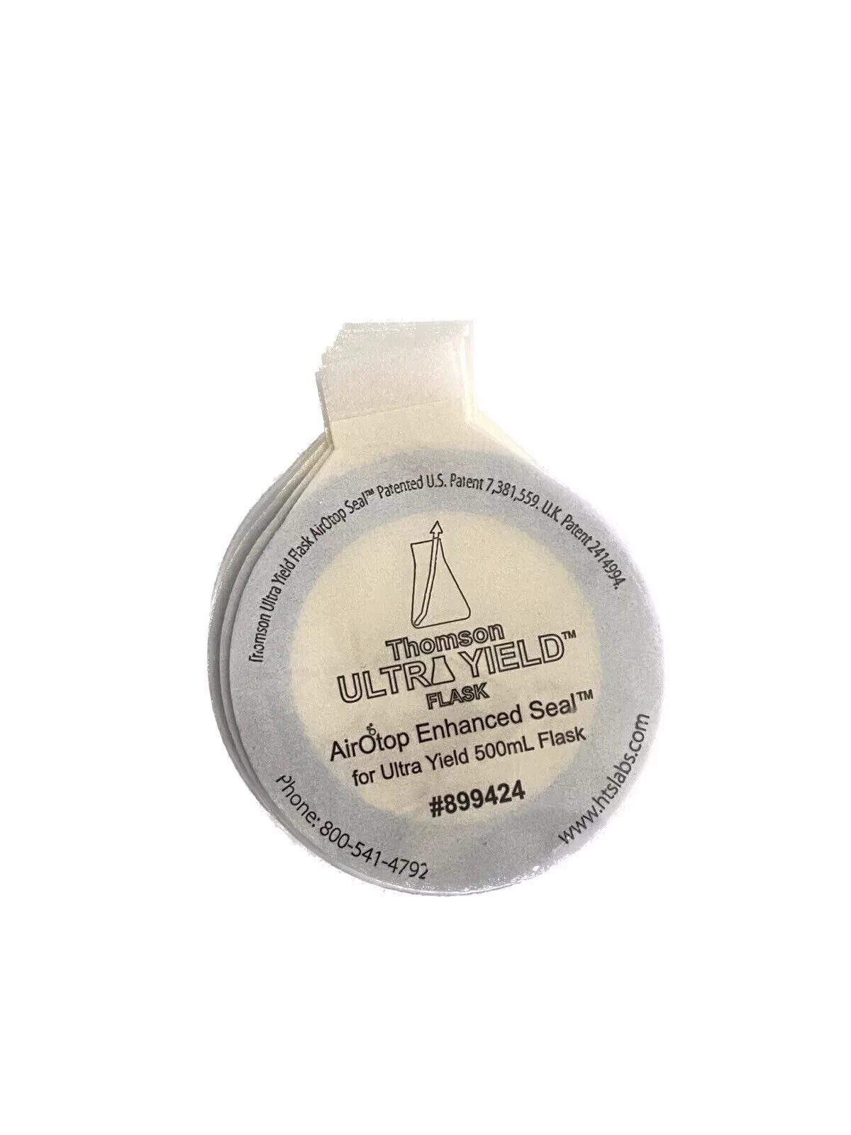 THOMSON AirOtop Enhanced Seal for 500mL Ultra Yield Shaker Culture Flask (100pk)