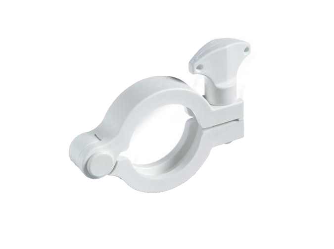 Masterflex Sanitary Clamp with White Knob, Nylon, 1/2"" to 3/4"