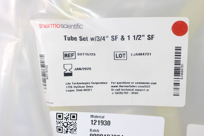 Thermo Scientific BPC Tube Set w/3/4" Sf & 1 1/2" Sf SUT15723 EXP.1/31/26