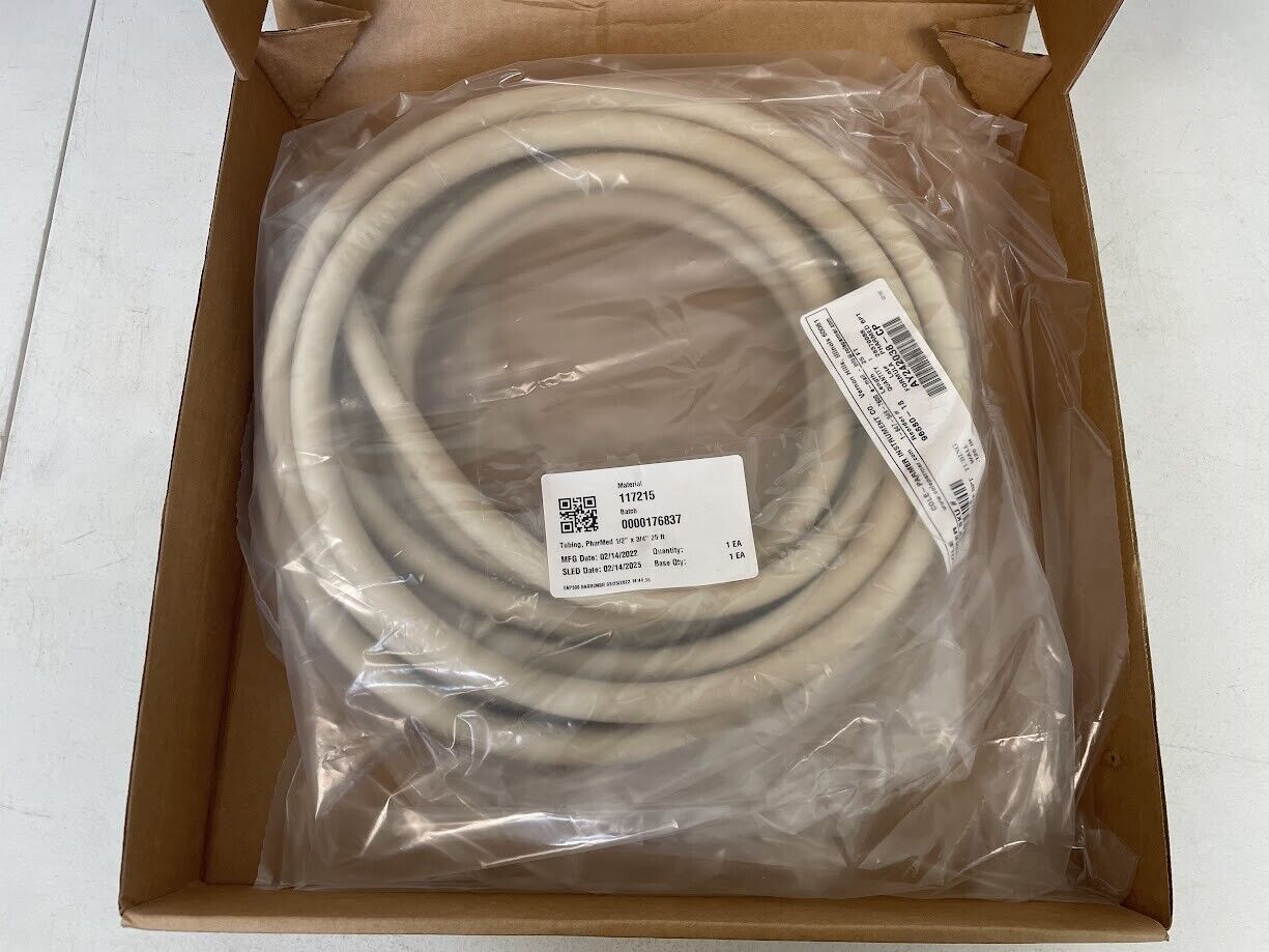 Masterflex Transfer Tubing, PharMed BPT, 1/2" ID x 3/4" OD; 25 ft EW-96880-18